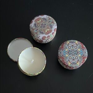 Candle Tins You Choose 1 Lemon, Rosemary, Jasmine